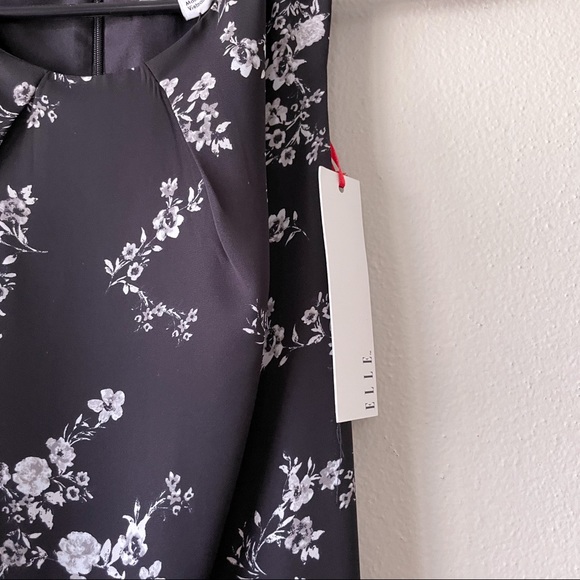 Elle Floral Black Dress - Picture 7 of 12